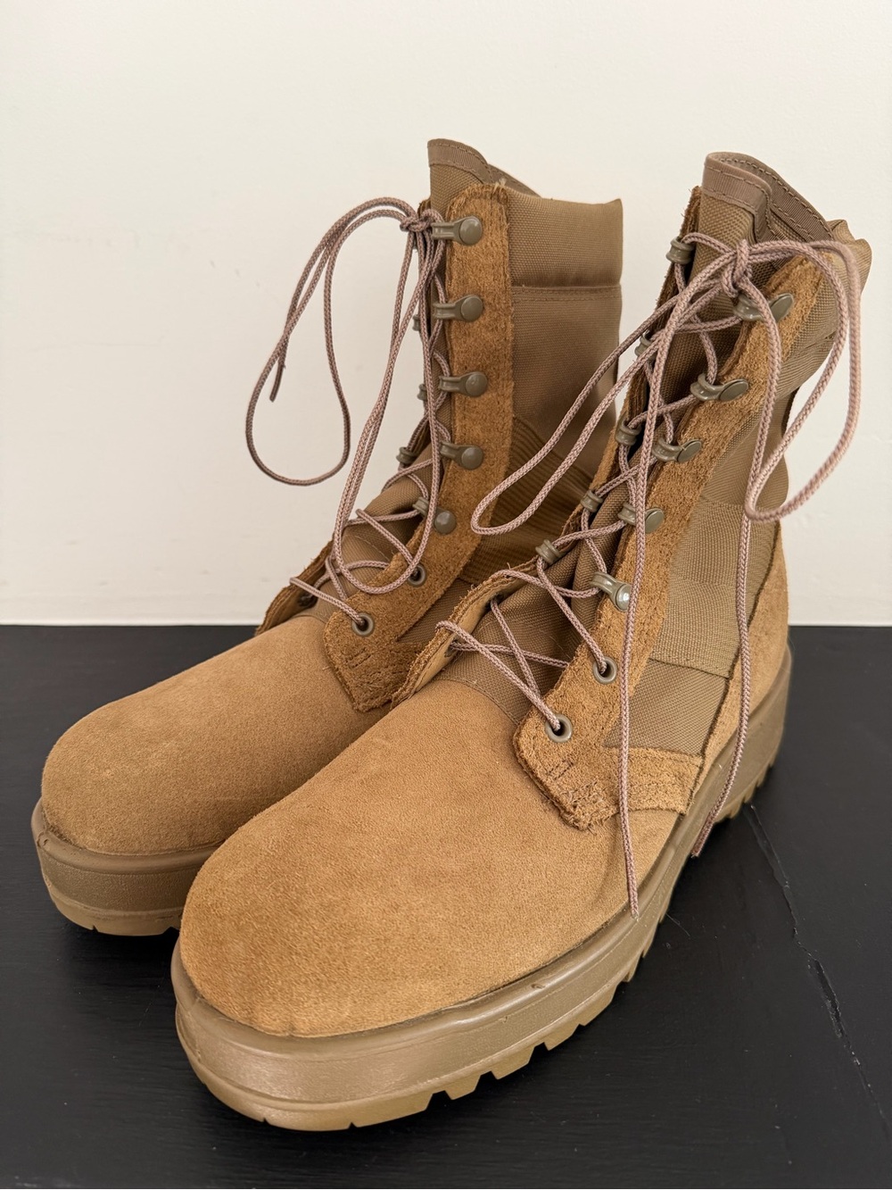 Hot Weather Combat Boots. Size 10 1/2 Regular. Made in USA. New; Never Worn.